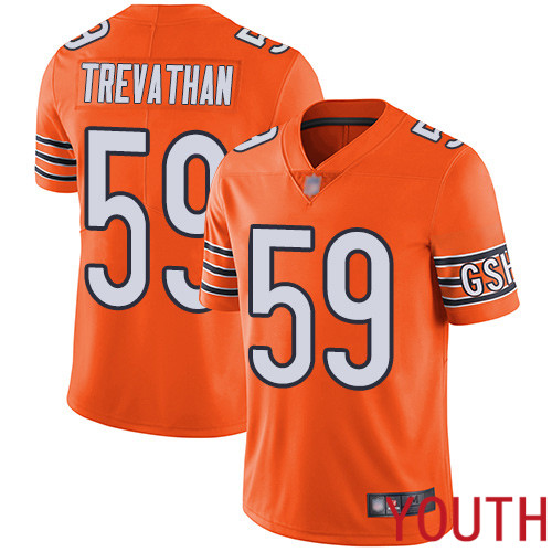 Chicago Bears Limited Orange Youth Danny Trevathan Alternate Jersey NFL Football #59 Vapor Untouchable->youth nfl jersey->Youth Jersey
